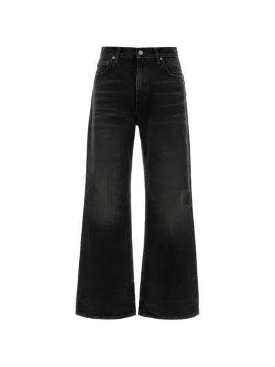 Haikure Bethany Wide-leg Denim Jeans For Women In Black