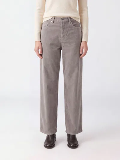 Haikure Bethany Wide-leg Trousers In Cotton Corduroy In Gray