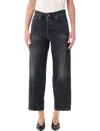 Haikure Betty Authentic Black Cropped Jeans In Black