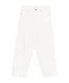 Haikure Bethany Twill Wide-leg Jeans 45 In White