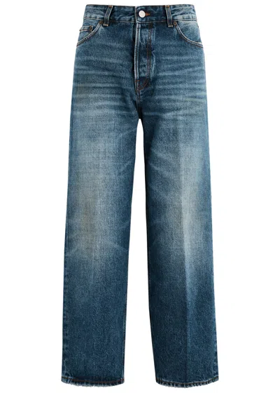 Haikure Betty Cropped Straight-leg Jeans In Blue