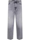 Haikure Straight Leg Trousers Belt Loops In Gray
