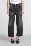 Haikure Wide-leg Mid-rise Jeans In Black