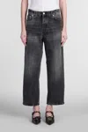 Haikure Wide-leg Mid-rise Jeans In Black