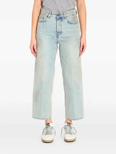 Haikure Betty Soft Stained Sky Stained Denim Jeans In Blue