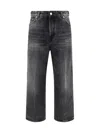 Haikure Wide-leg Mid-rise Jeans In Spider Black