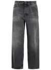 Haikure Wide-leg Mid-rise Jeans In Black
