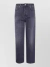 Haikure Betty Straight Leg Denim Trousers Five Pocket In Gray