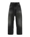 Haikure Wide-leg Mid-rise Jeans In Black