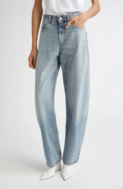 Haikure Bibi Mid-rise Barrel-leg Jeans In Blue