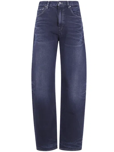 Haikure ""bibi Blue Black" Barel Wide Leg Jeans