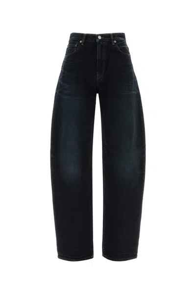Haikure Black Denim Bibi Straight-leg Jeans In Blue