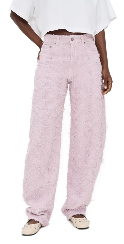 Haikure Bibi Fur Denim Jeans Primrose In Yellow