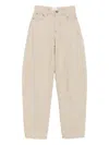Haikure Bibi Jacquard Tapered Jeans In Metallic