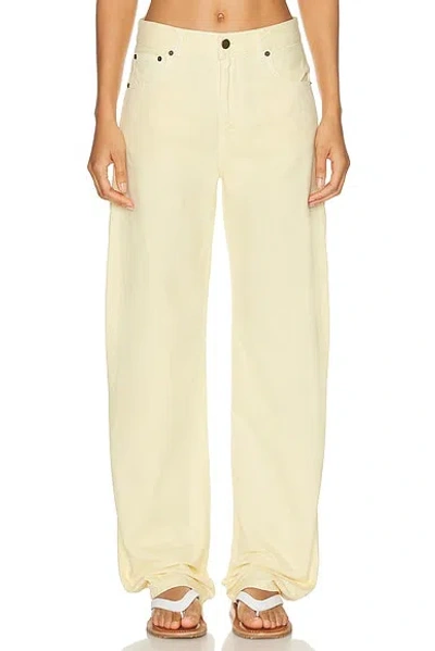 Haikure Bibi Twill 45 Wide Leg Pant In White