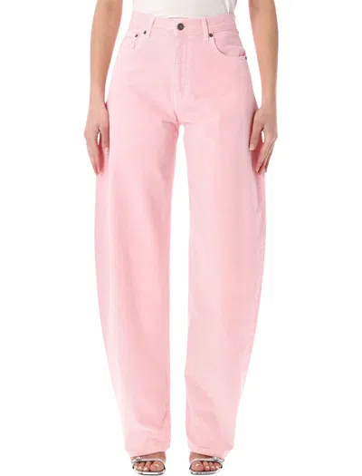 Haikure Bibi Balloon Denim Trousers In Pink