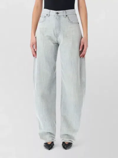 Haikure Bibi Wide Leg Denim Trousers In Blue