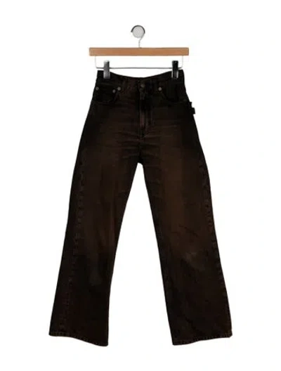 Pre-owned Haikure Bibi Wide Leg Jeans In Brown
