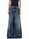 Haikure 'big Bethany' Oversized Baggy Jeans In Intense Blue