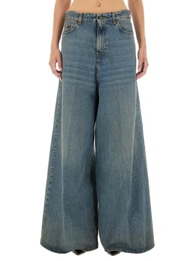 Haikure Big Bethany Wide Leg Jeans In Blue