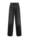 Haikure Black Cotton Denim Bethany Jeans In Black