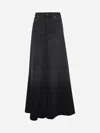 Haikure Black Denim Serenity Long Skirt