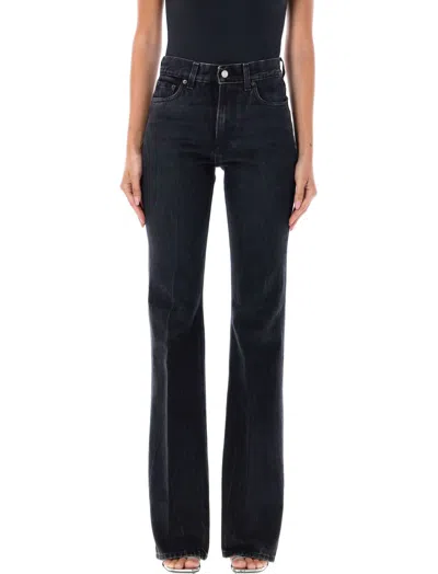 Haikure Black Flared Flora Jeans In Bassano Black