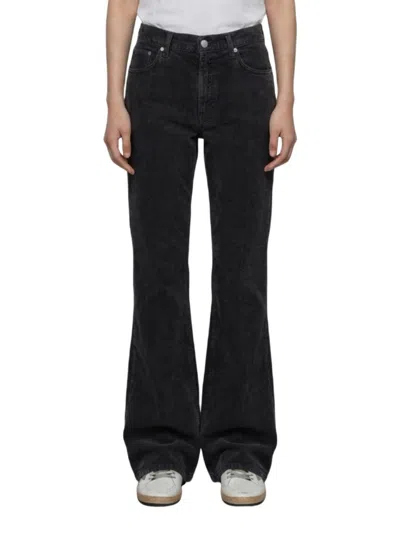 Haikure Black Flared High Rise Jeans