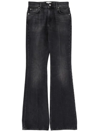 Haikure Black Flared Mid Rise Jeans