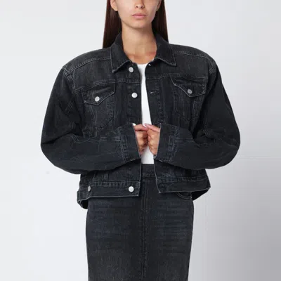HAIKURE HAIKURE BLACK WASHED-EFFECT RENEE DENIM JACKET