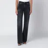 Haikure Five-pocket Trousers With Belt Loops And Rivets In Black