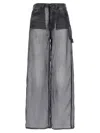 Haikure Winona Sheer Organza Pants In Black