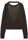 Haikure Blair Cut-out Alpaca-blend Jumper In Brown