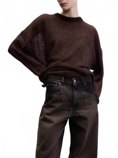 Haikure Blair Long Sleeve Sweater In Brown