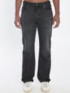 Haikure Blake Regular Fit Faded Denim Pants In Blue