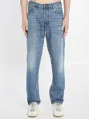 Haikure Blake Regular Fit Faded Denim Pants In Blue