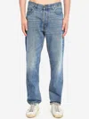 Haikure Blake Regular Fit Faded Denim Pants In Blue