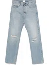Haikure Distressed Faded Ripped Jeans Pockets