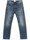 Haikure Belt Loop Jeans With Contrast Stitching And Faded Effect