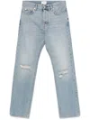 Haikure Distressed Faded Ripped Jeans Pockets In Grey