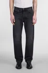 Haikure Straight-leg Cotton Jeans In Black