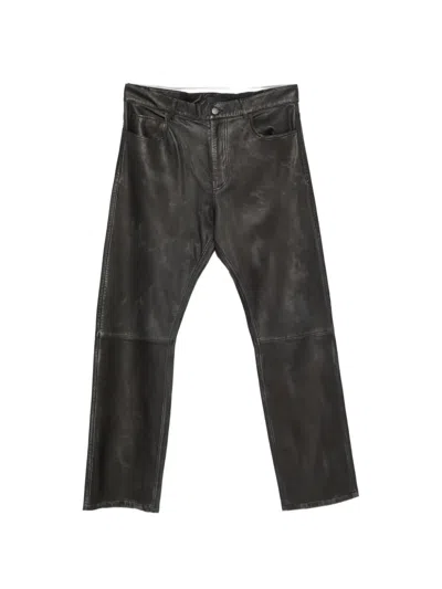 Haikure Blake Panelled Leather Trousers In Black
