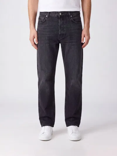 Haikure Blake Straight-leg Jeans In Black Cotton Denim