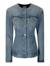 Haikure Temple Denim Jacket In Medium Wash