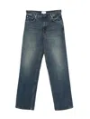 Haikure Regular Leg Denim Trousers With Five Pockets In Blue