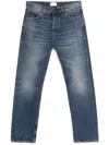 Haikure Belt Loop Jeans With Contrast Stitching And Faded Effect In Blue