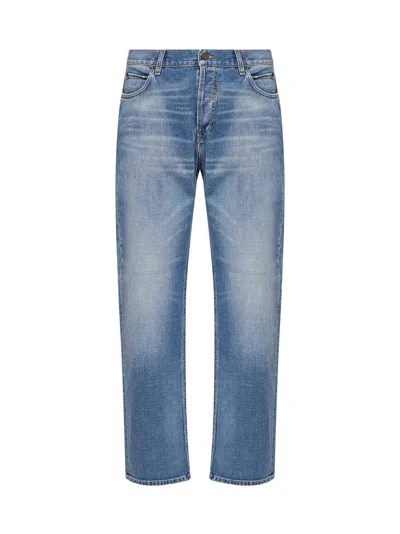 Haikure Blue Cotton Denim Blake Straight Jeans
