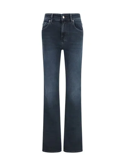 Haikure Blue Flared Low Rise Jeans