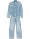 Haikure Tilda Relaxed-fit Denim Jumpsuit With Vintage Appeal In Blue