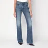 Haikure Blue Washed-effect Star Jeans